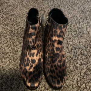 Cheetah Print Booties